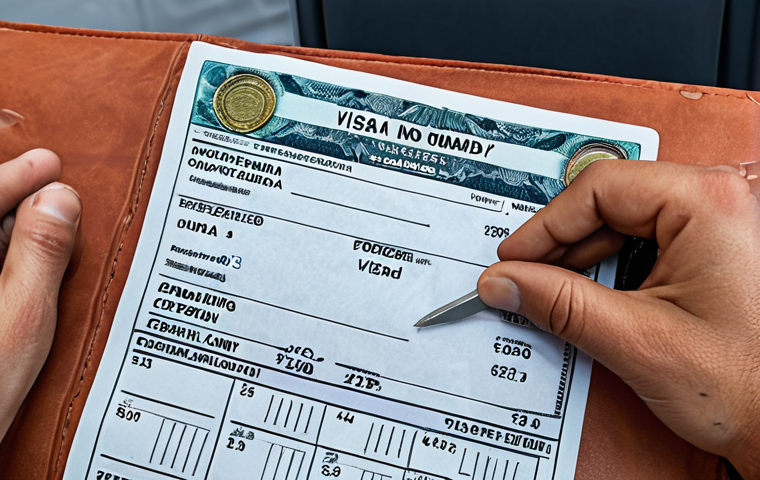 **Image:** A digital nomad stressed at a border crossing, frantically checking documents. Visa expiration date visibly highlighted. Emphasize the importance of visa compliance.